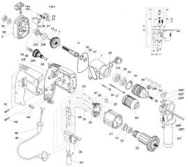 Kohlebrsten zu Bohrmaschine XB502...   bis   XSR559...